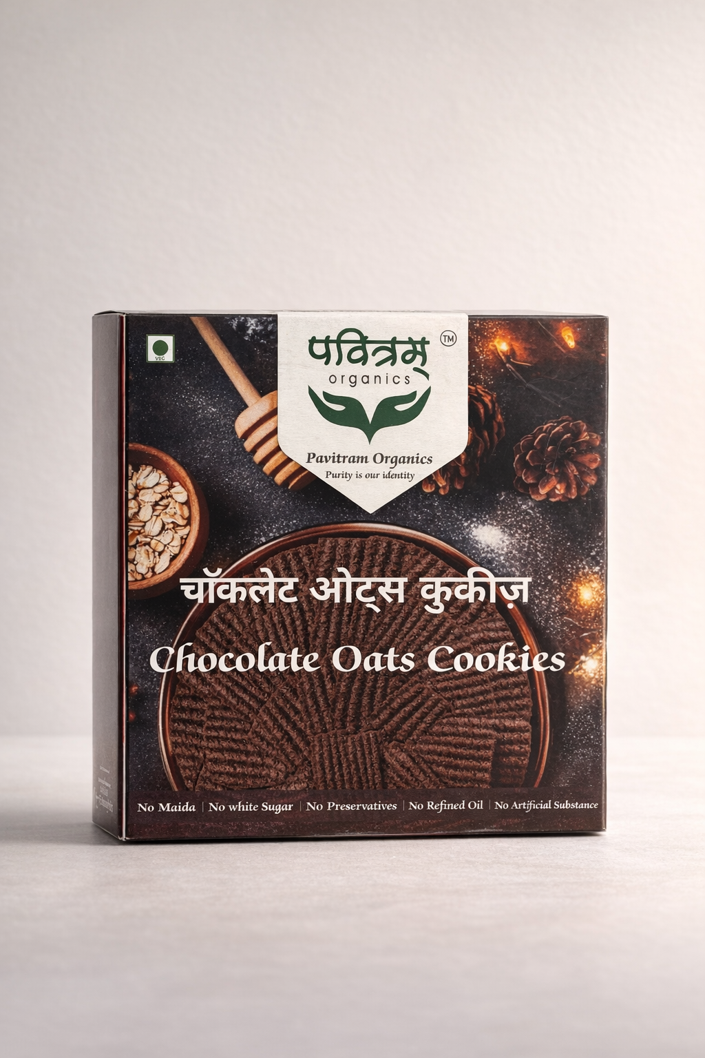 Pavitram Organics Chooclate Oats Cookies