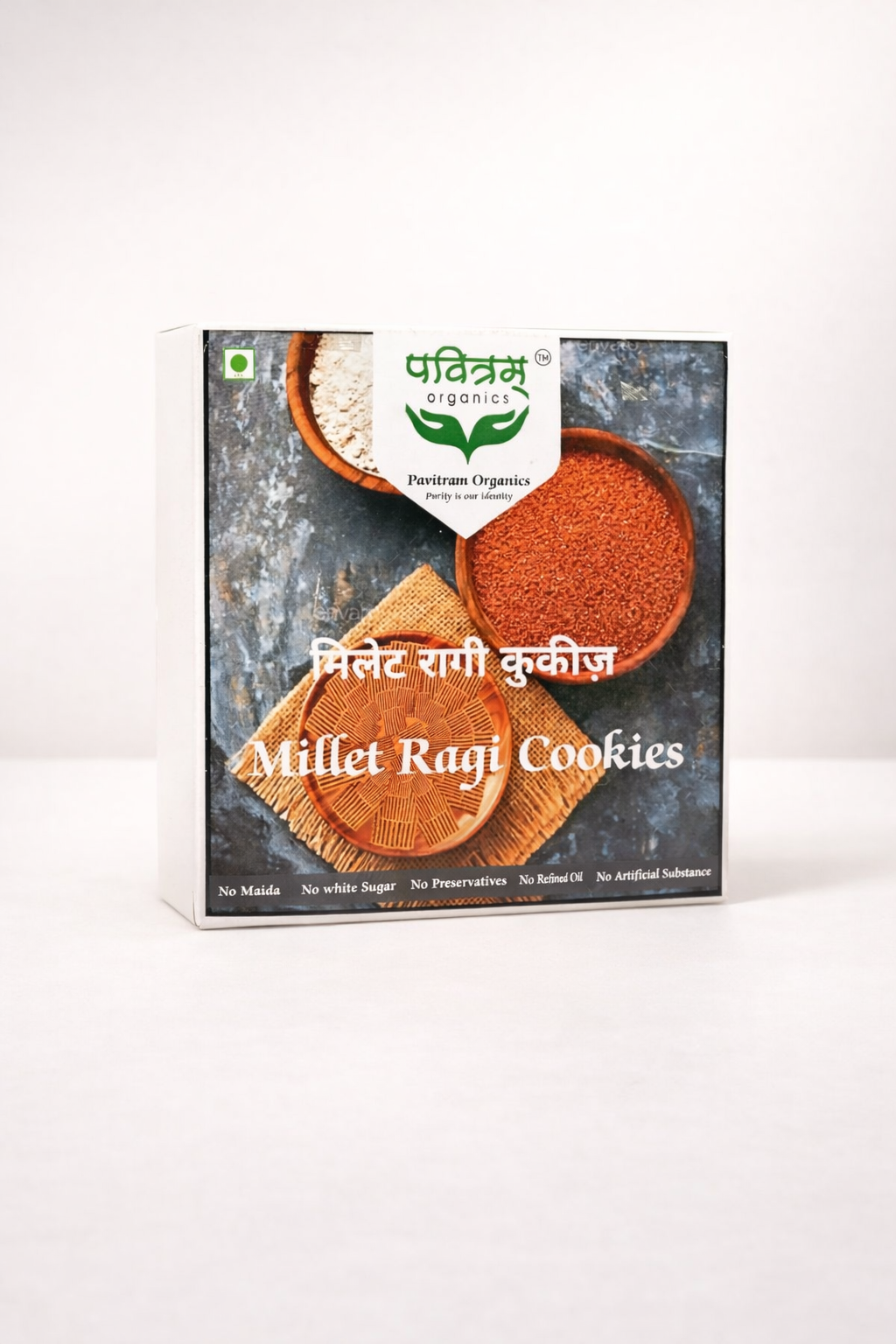 Pavitram Organics Ragi Millet Oats Cookies